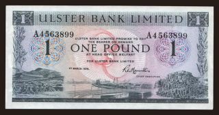 Ulster Bank Limited, 1 pound, 1976