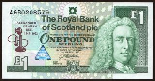 Royal Bank of Scotland, 1 pound, 1997
