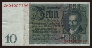 10 Reichsmark, 1929, P/Q