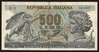 500 lire, 1970