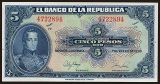 5 pesos, 1950