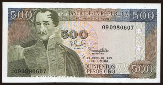 500 pesos, 1979
