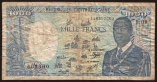 1000 francs, 1989
