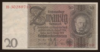 20 Reichsmark, 1929, M/H