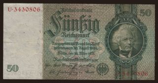 50 reichsmark, 1933, Z/U
