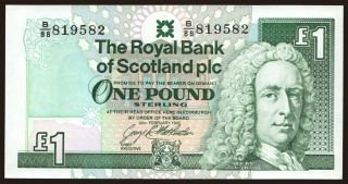 Royal Bank of Scotland, 1 pound, 1993