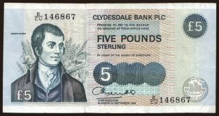 Clydesdale Bank, 5 pounds, 1994