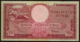 50 rupiah, 1957