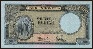 1000 rupiah, 1957