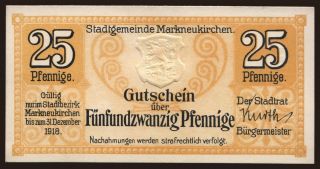 Markneukirchen, 25 Pfennig, 1918