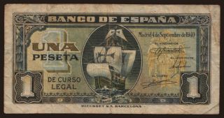 1 peseta, 1940