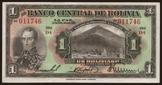 1 boliviano, 1928