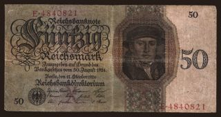 50 Reichsmark, 1924, X/E