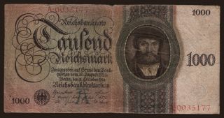 1000 Reichsmark, 1924, A/A