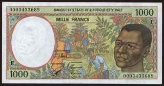 Cameroun, 1000 francs, 2000