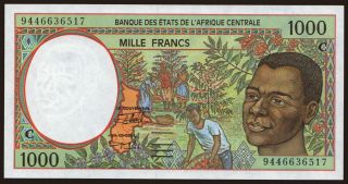 Congo, 1000 francs, 1994