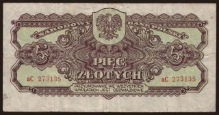5 zlotych, 1944