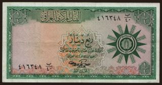 1/4 dinar, 1959
