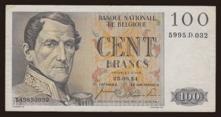 100 francs, 1954