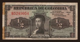 1/2 peso, 1948