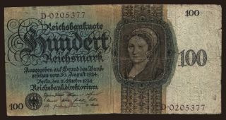 100 Reichsmark, 1924, B/D