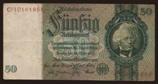 50 Reichsmark, 1933, X/C