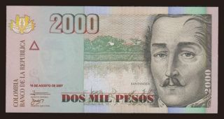 2000 pesos, 2007