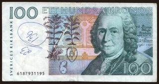 100 kronor, 1986