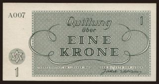 Theresienstadt, 1 Krone, 1943