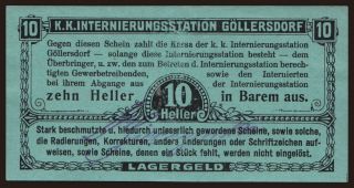 Göllersdorf, 10 Heller, 191?