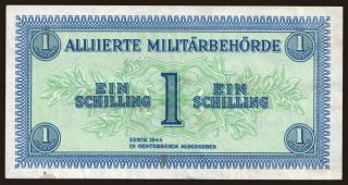 1 Schilling, 1944, MILITARY AUTHORITY