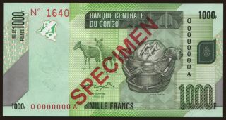 1000 francs, 2005, SPECIMEN
