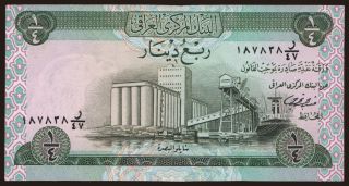 1/4 dinar, 1973