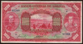 1000 bolivianos, 1928