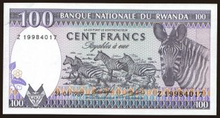100 francs, 1989