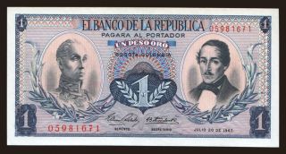 1 peso, 1967