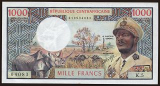 1000 francs, 1974