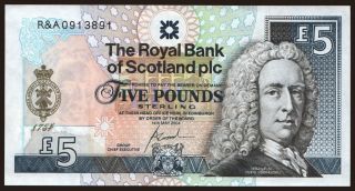 Royal Bank of Scotland, 5 pounds, 2004