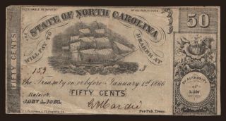 North Carolina, 50 cents, 1863