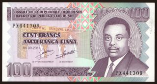 100 francs, 2011