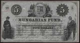 5 dollars, 1852