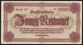 Reichenberg, 20 Reichsmark, 1945