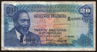 20 shillings, 1976