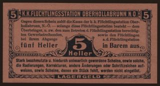 Oberhollabrunn, 5 Heller, 191?