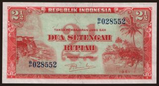 2 1/2 rupiah, 1951
