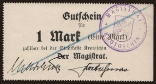 Krotoschin/ Magistrat, 1 Mark, 1914