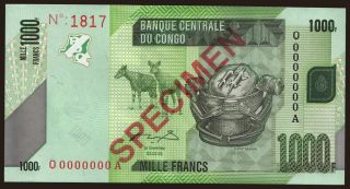 1000 francs, 2005, SPECIMEN