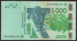 Mali, 5000 francs, 2003