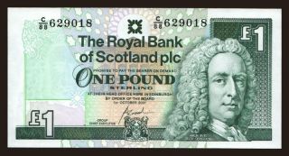 Royal Bank of Scotland, 1 pound, 2001