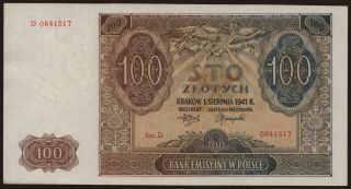 100 zlotych, 1941